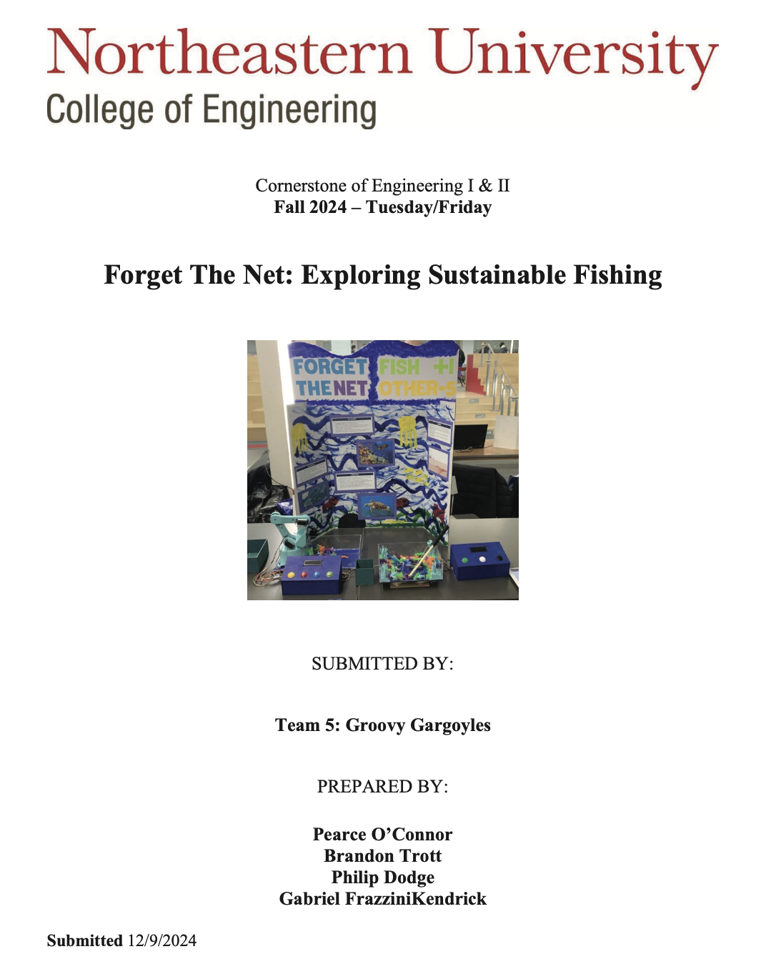 Sustainable Fishing Prototype 1