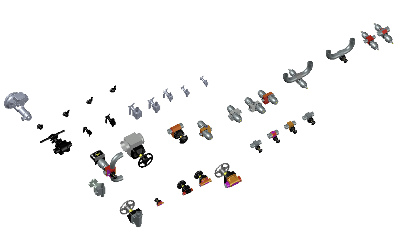 Bill of materials generated from the custom catalog